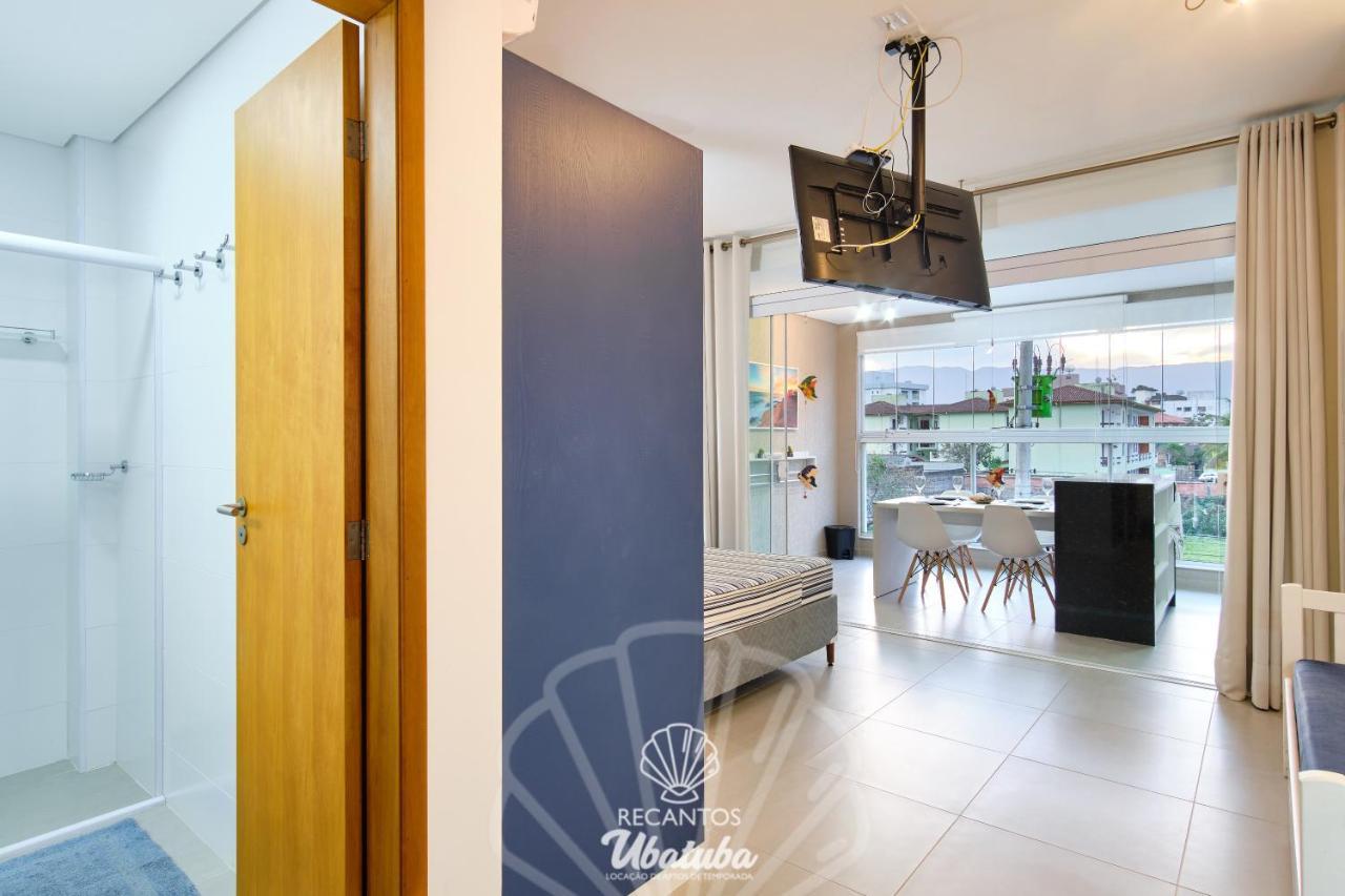 Estudio Moderno, Com Churrasqueira, Wifi, Ac E Piscina, No Itagua Em Ubatuba, Recanto 113 Apartamento *