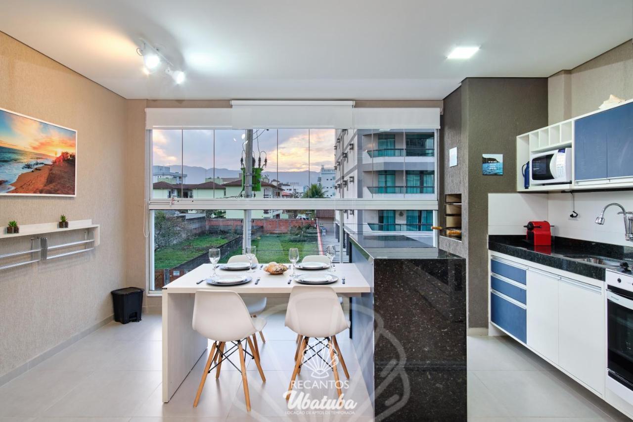 Estudio Moderno, Com Churrasqueira, Wifi, Ac E Piscina, No Itagua Em Ubatuba, Recanto 113 Ubatuba
